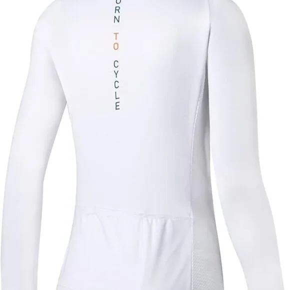 NWT Santic Light Miss Women's S-2XL White Cycling Jersey Long Sleeve Full Zip, R - Picture 3 of 11
